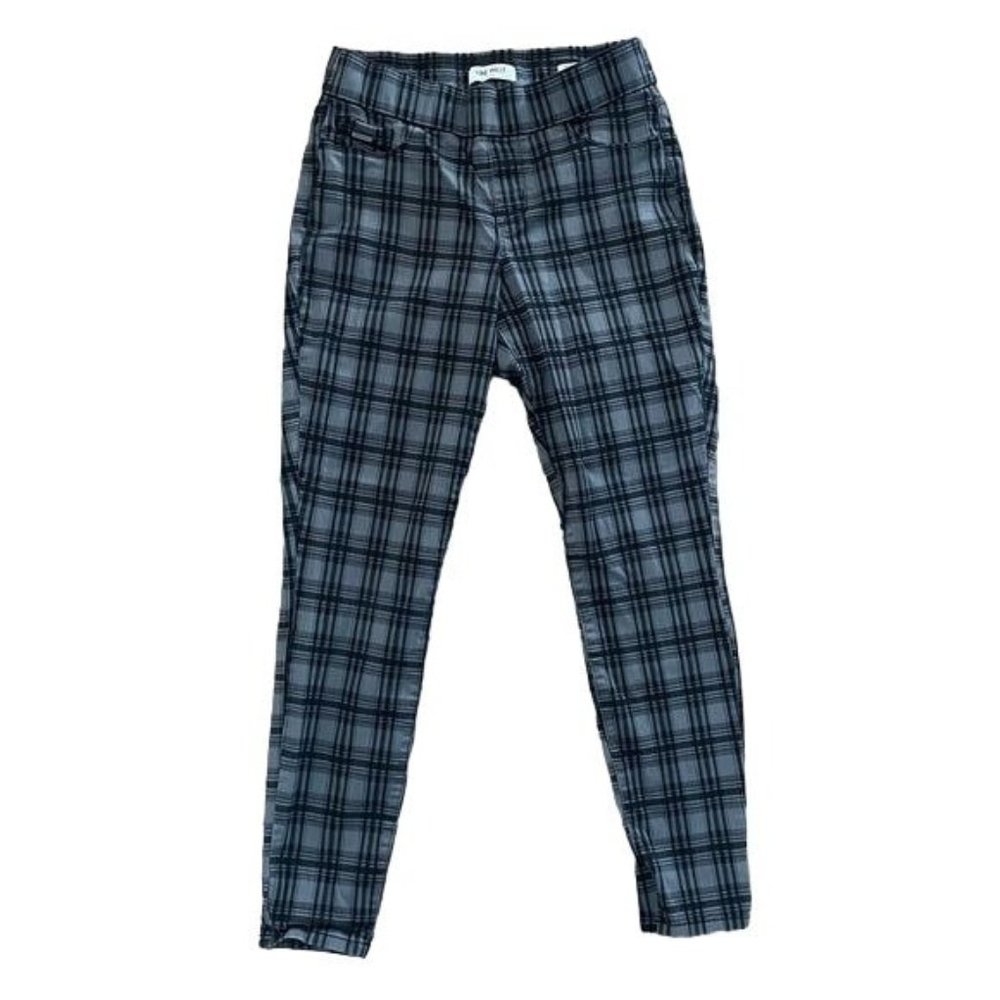 Nine West Sz 8 Heidi Pull On Skinny Plaid Pants